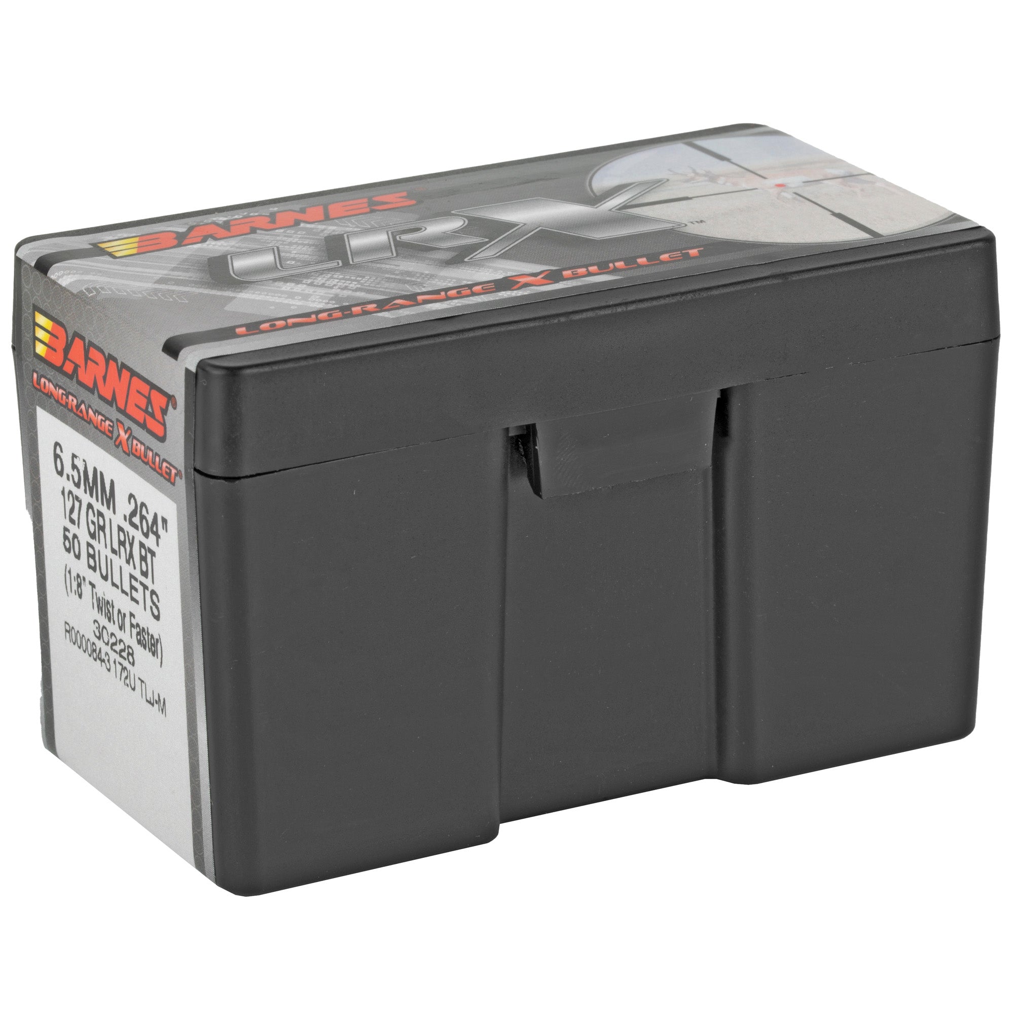 Barnes Long-Range X .264 127-Grain Boat Tail Ammunition, 50 Rounds