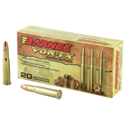 Barnes Vor-Tx, 30-30, 150 Grain, Triple Shock X, Flat Nose, Lead Free, 20 Round Box, California Certified Nonlead
