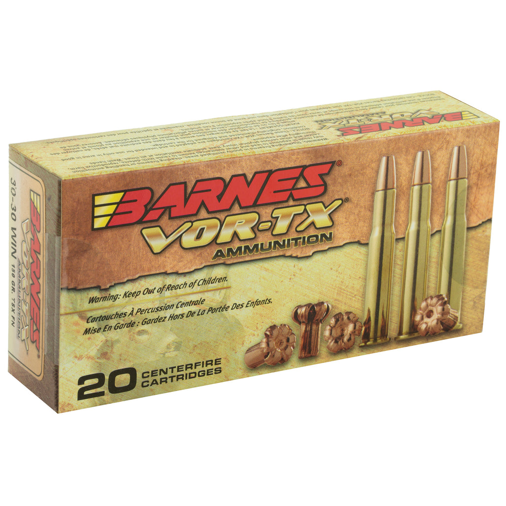 Barnes VOR-TX 30-30 Winchester 150 Grain TSX FN Ammunition - Precision Hunting Rounds