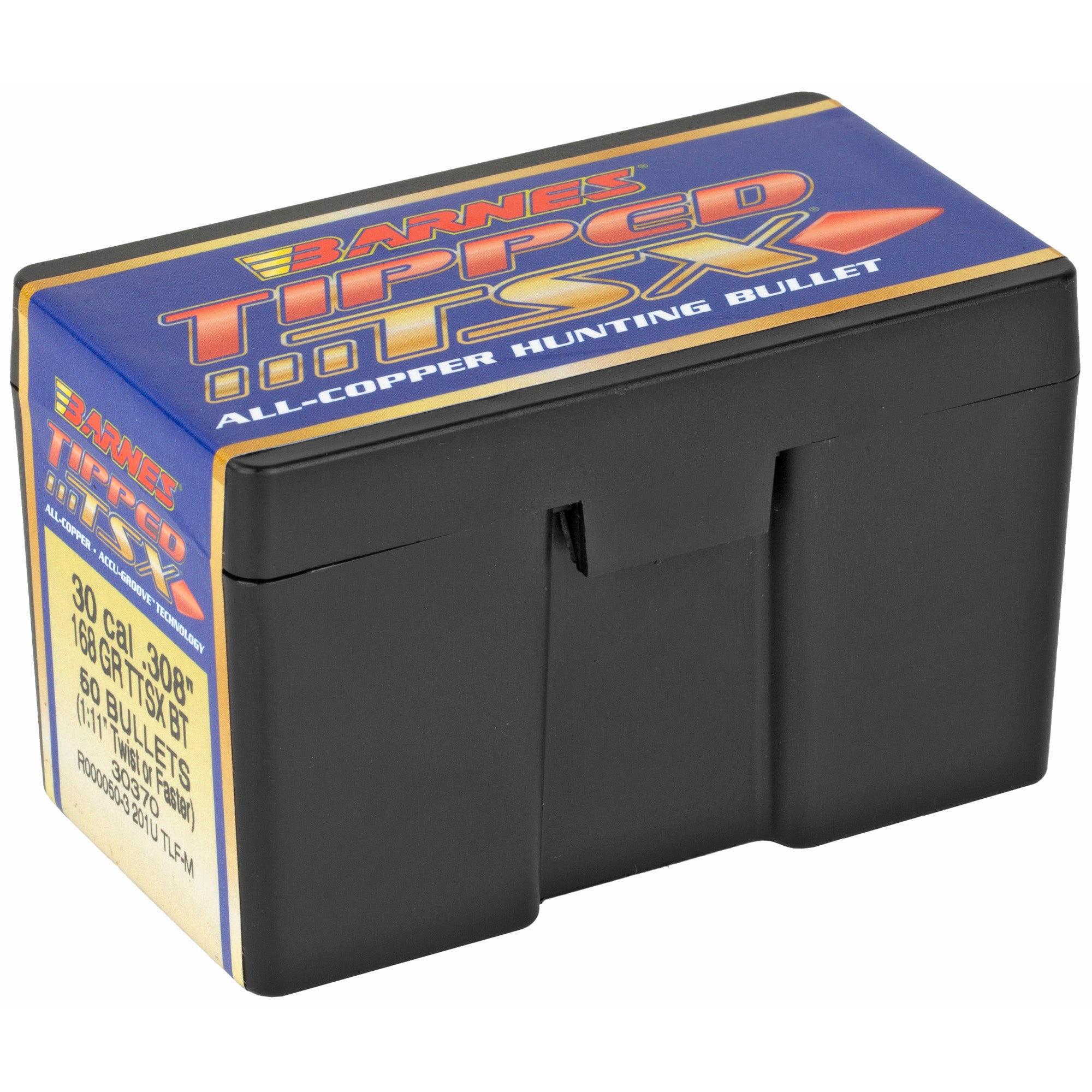Barnes Tipped TSX .308 Caliber 168-Grain Copper Ballistic Tip Bullets (50 rounds)
