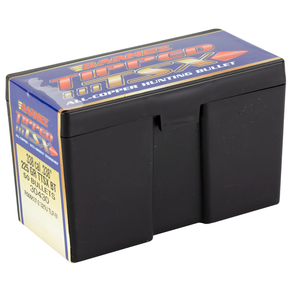 Barnes Tipped TSX .338 Caliber 225-Grain Copper Bullet - 50 Pack