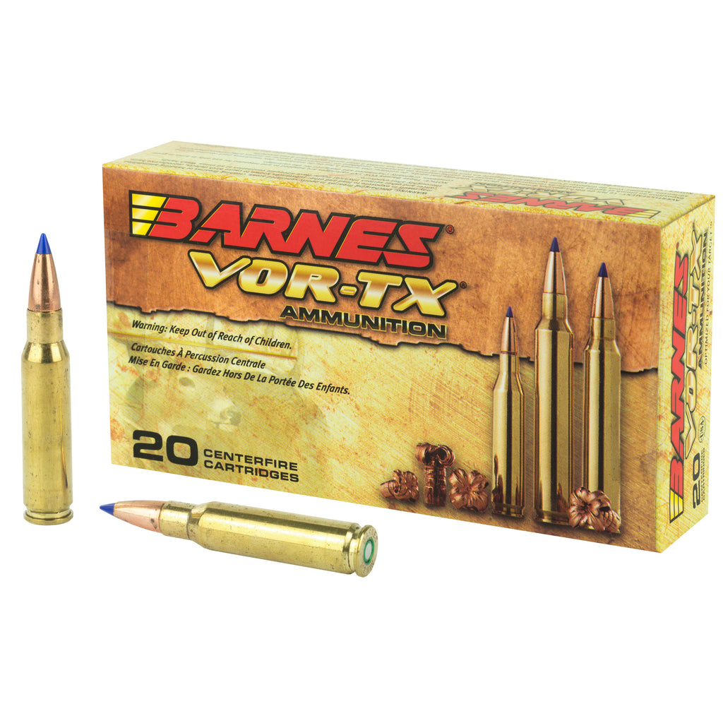 Barnes VOR-TX Tipped Triple Shock X .308 Winchester 130 Grain Ammunition - 20 Rounds