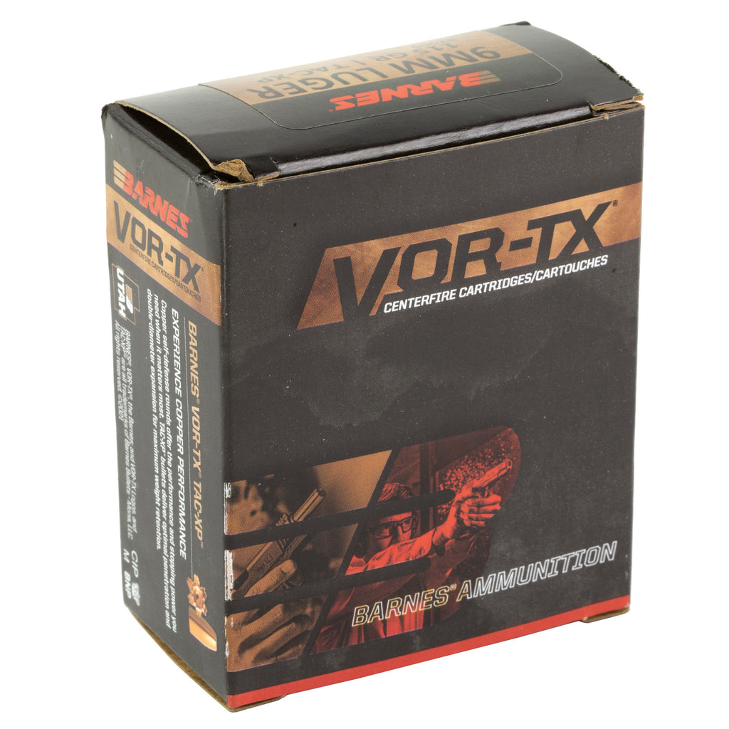 Barnes VOR-TX Handgun Ammunition 9mm 115 Grain XPB – 20 Rounds Per Box