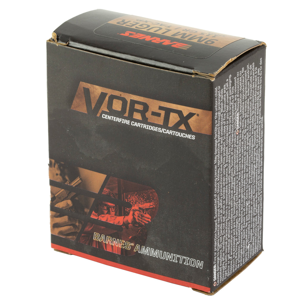 Barnes VOR-TX Handgun Ammunition 9mm 115 Grain XPB – 20 Rounds Per Box