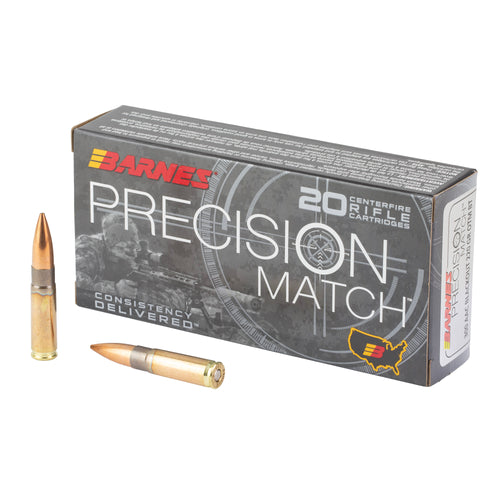 Barnes Precision Match, 300 Blackout, 220 Grain, Match Burner Bthp, 20 Round Box