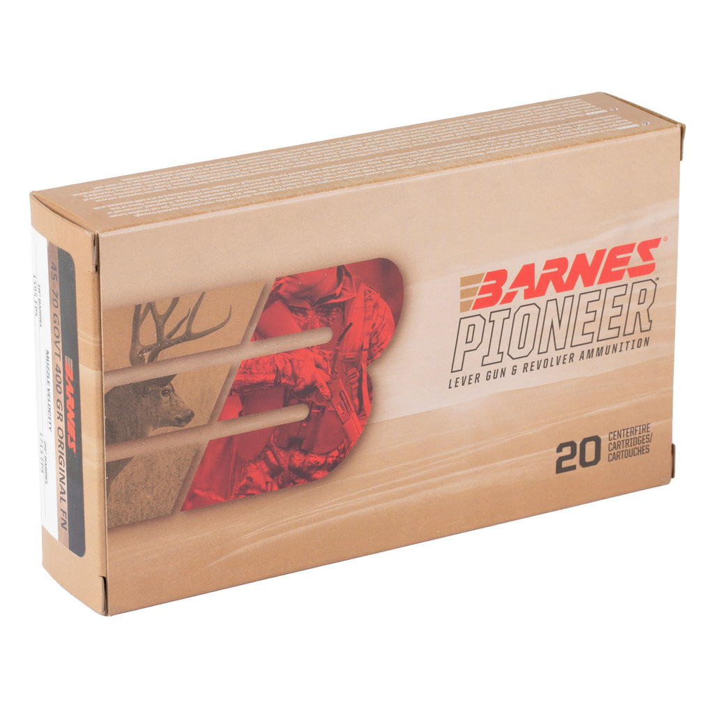 Barnes Pioneer 45-70 Government 400 Grain Soft Point Ammo - 20 Rounds