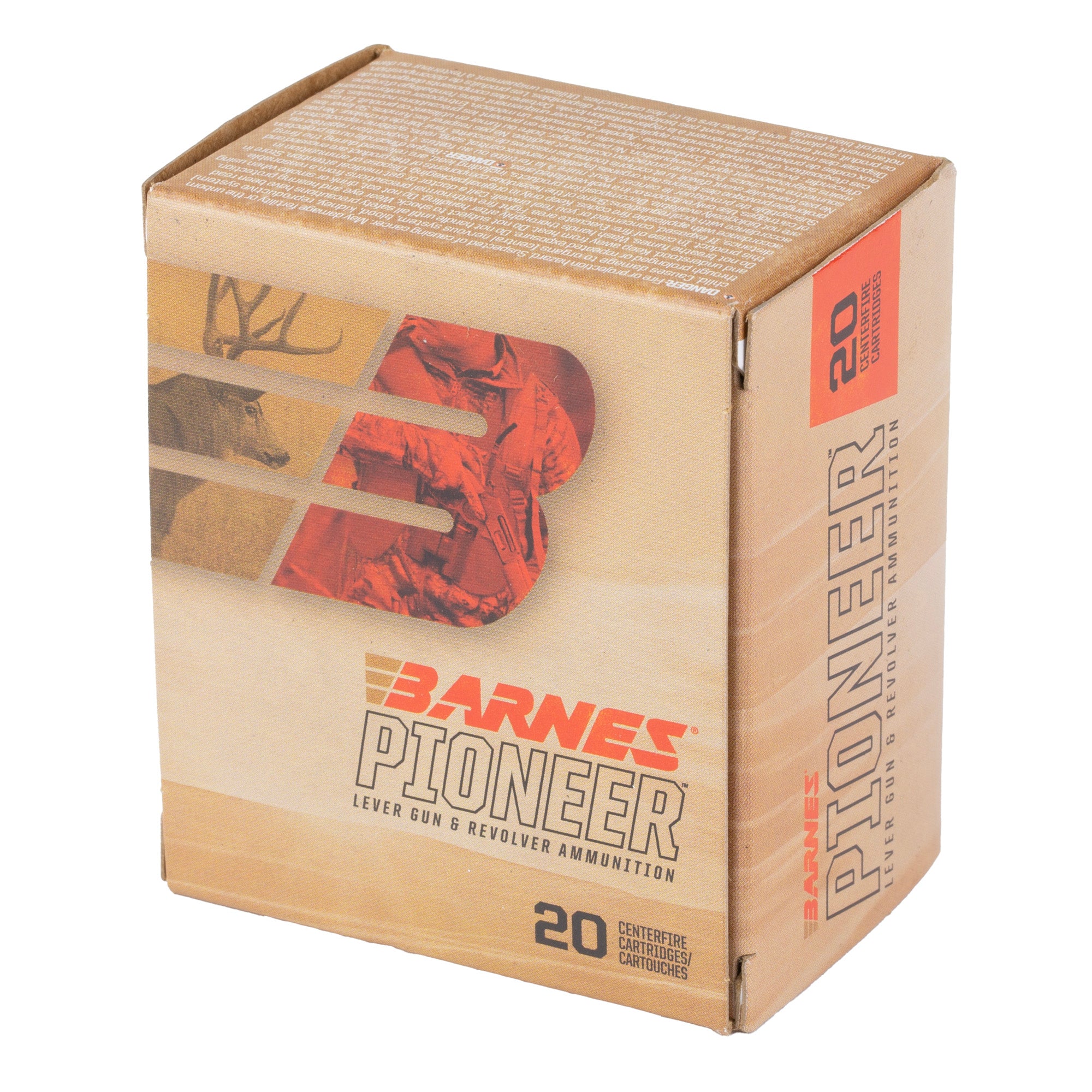 Barnes Pioneer 357 Magnum 180-Grain Soft Point Ammunition - 20 Rounds per Box