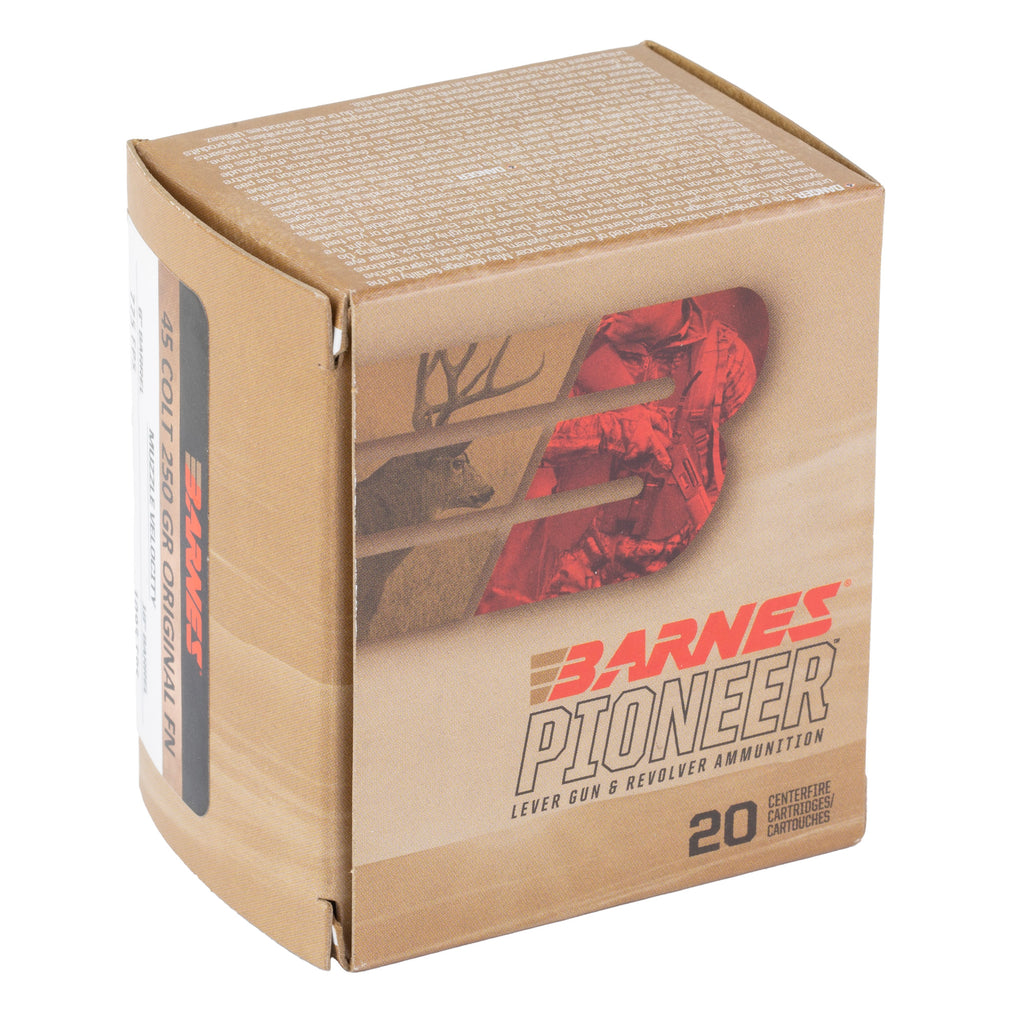 Barnes Pioneer 45 Colt 250 Grain Soft Point Ammunition - 20 Rounds
