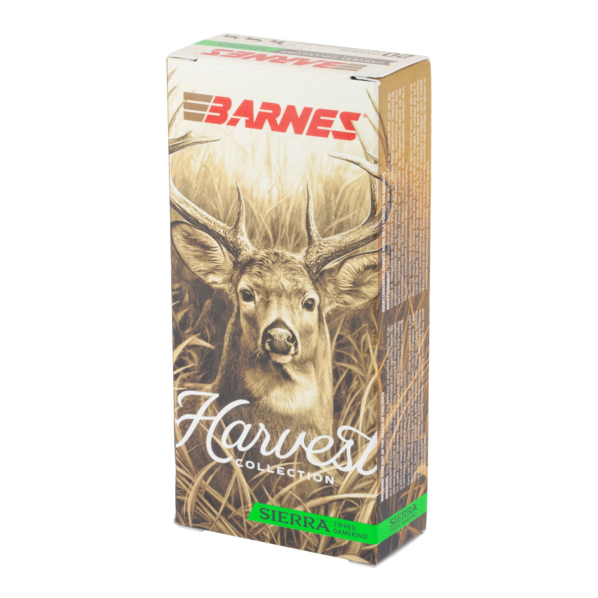 Barnes Harvest Collection 6mm ARC 100-Grain Sierra GameKing Ammunition (20 Rounds Per Box)