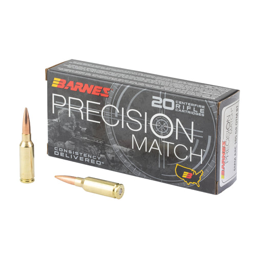 Barnes Precision Match, 6MM Arc, 105 Grain, OTM Matchburner, 20 Round Box