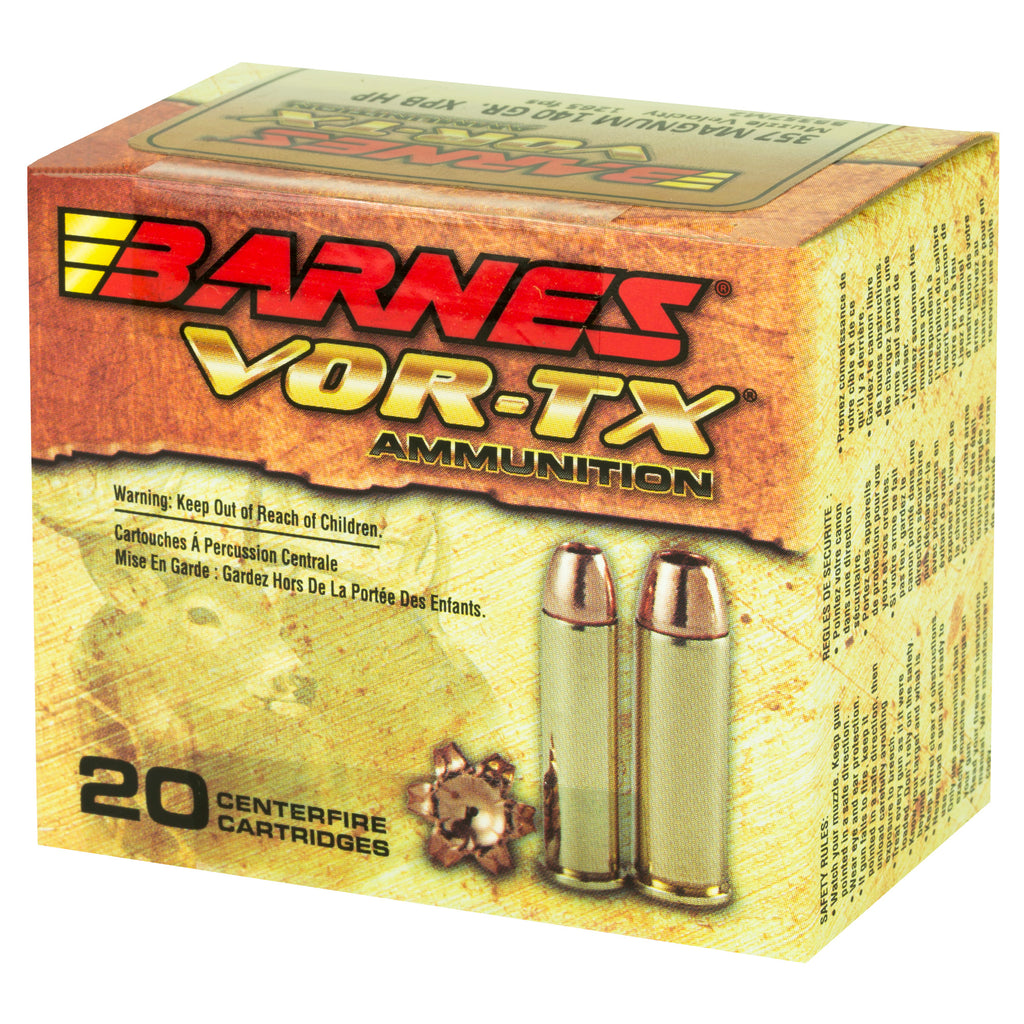 Barnes VOR-TX Handgun Ammunition 357 Magnum 140 Grain XPB - 20 Rounds
