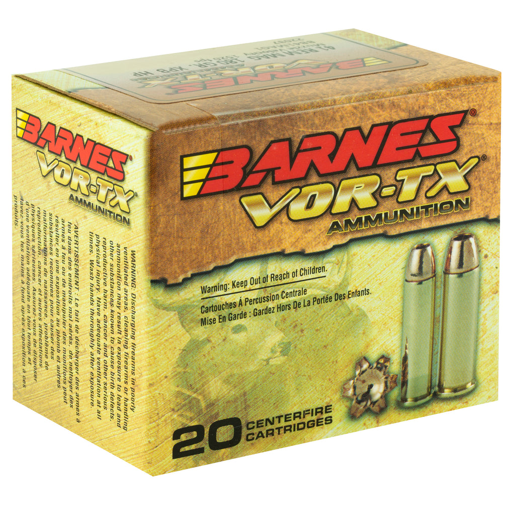 Barnes VOR-TX 41 Magnum 180-Grain XPB Handgun Ammunition - 20 Rounds