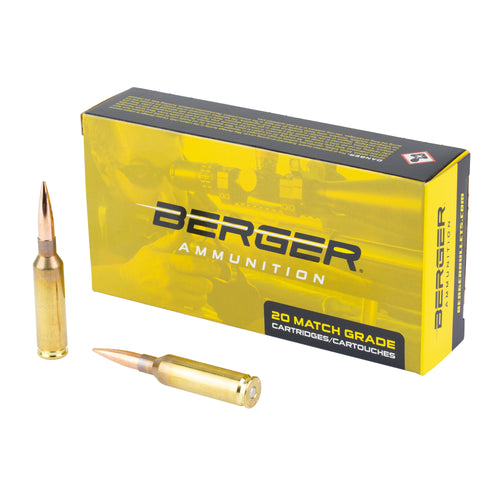 Berger Bullets Hybrid Target, 6MM Creedmoor, 105 Grain, 20 Round Box