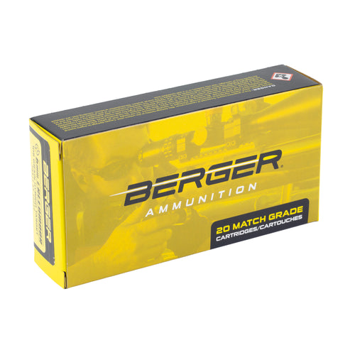 Berger Bullets Hybrid Target 6mm Creedmoor 105 Grain Ammunition - Box of 20