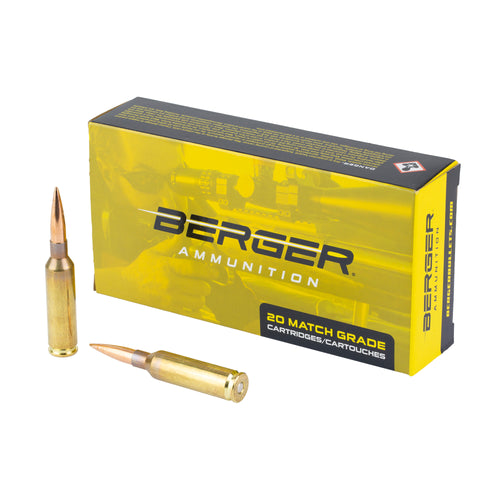Berger Bullets Long Range Hybrid Target, 6MM Creedmoor, 109 Grain, 20 Round Box