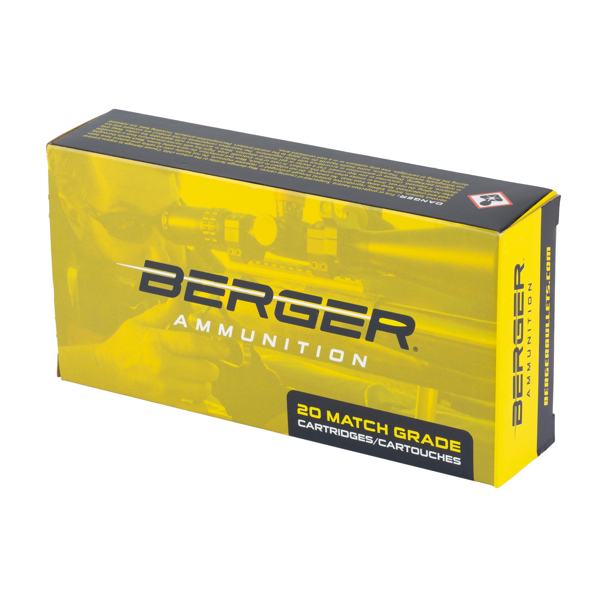 Berger Bullets 6MM Creedmoor Long Range Hybrid Target Ammunition, 109 Grain - 20 Rounds per Box
