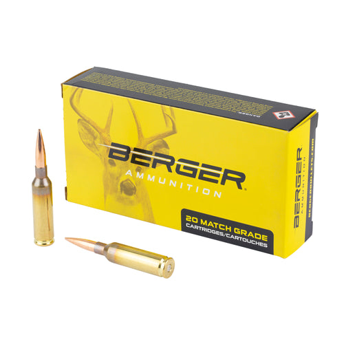 Berger Bullets Elite Hunter, 6MM Creedmoor, 108 Grain, Boat Tail, 20 Round Box