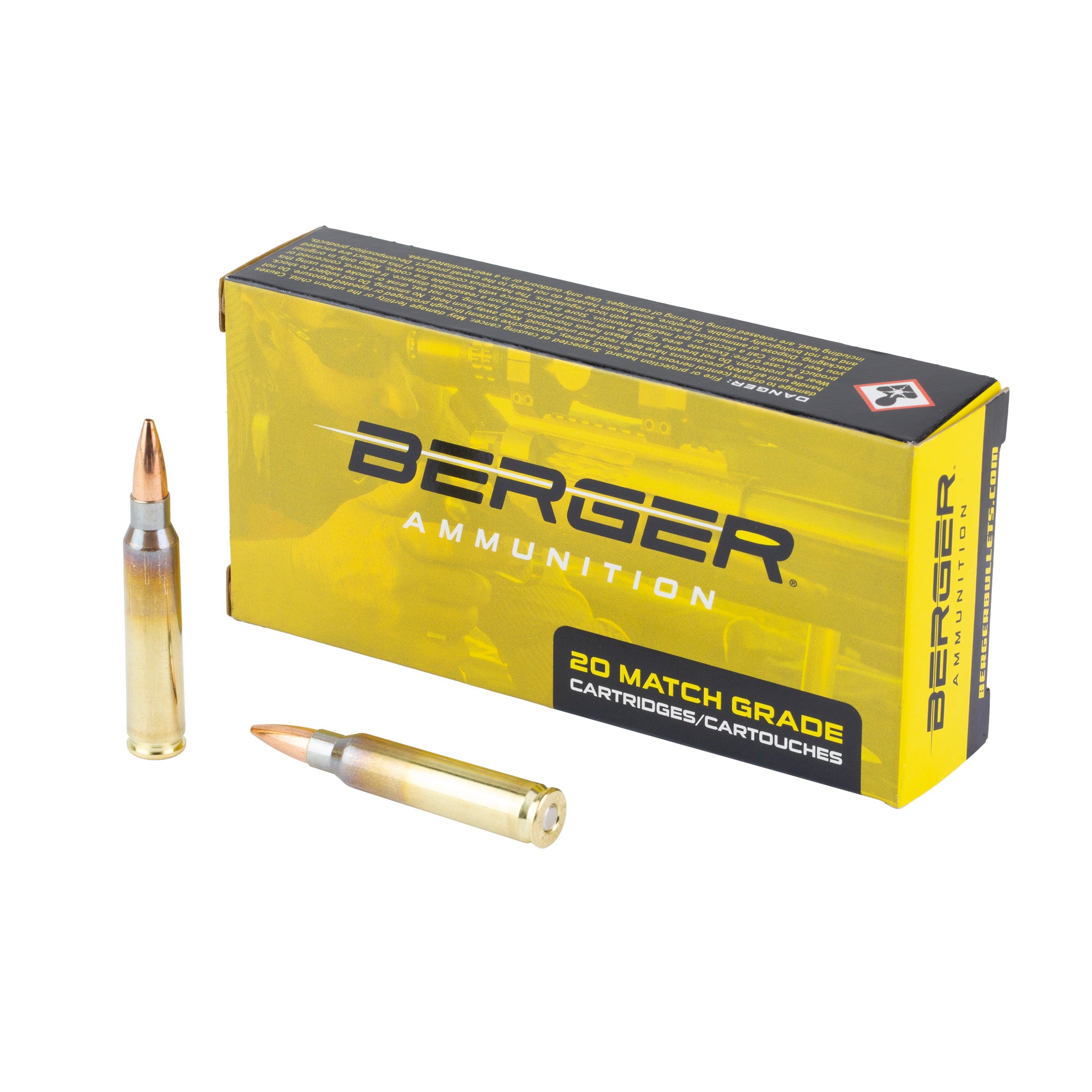 Berger Bullets .223 Remington 73 Grain Boat Tail Target Ammunition (Part #65-23020)