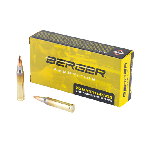 Berger Bullets Target, .223 Remington, 73 Grain, Boat Tail, 20 Round Box