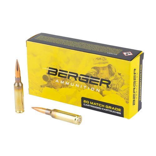 Berger Bullets Hybrid OTM Tactical, 6.5 Creedmoor, 130 Grain, Open Tip Match, 20 Round Box