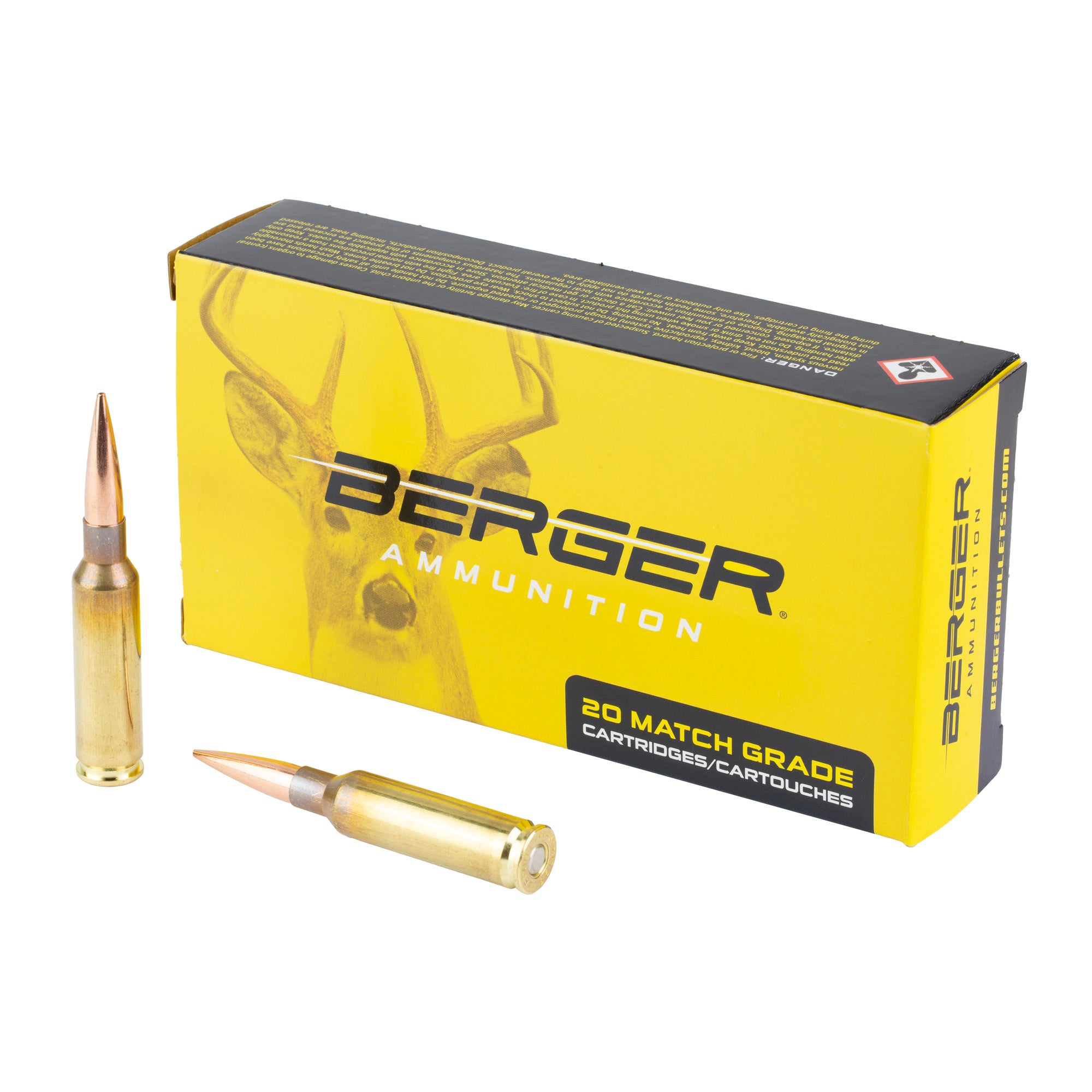 Berger Bullets Elite Hunter 6.5 Creedmoor 140 Grain Boat Tail Rifle Ammunition (20 Rounds per Box)