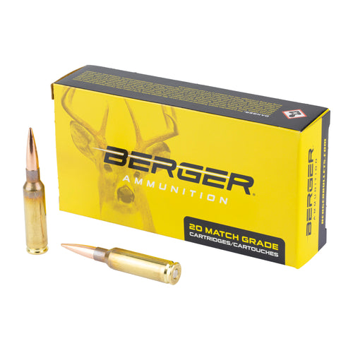Berger Bullets Elite Hunter, 6.5 Creedmoor, 156 Grain, Boat Tail, 20 Round Box