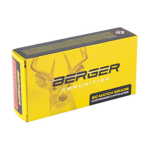 Berger Bullets Elite Hunter 6.5 Creedmoor 156 Grain Boat Tail Rifle Ammunition (20/200)