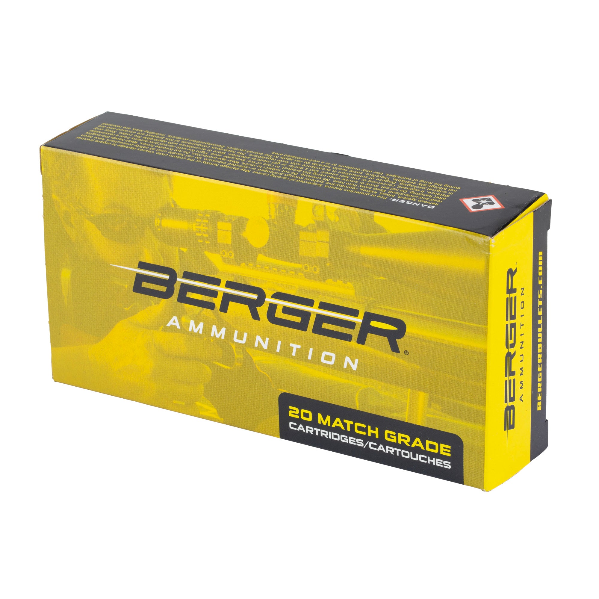 Berger Bullets Long Range Hybrid Target 6.5mm Creedmoor 144 Grain Ammunition - 20 Rounds Per Box
