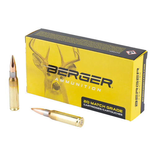 Berger Bullets Elite Hunter, .308 Winchester, 168 Grain, Boat Tail, 20 Round Box