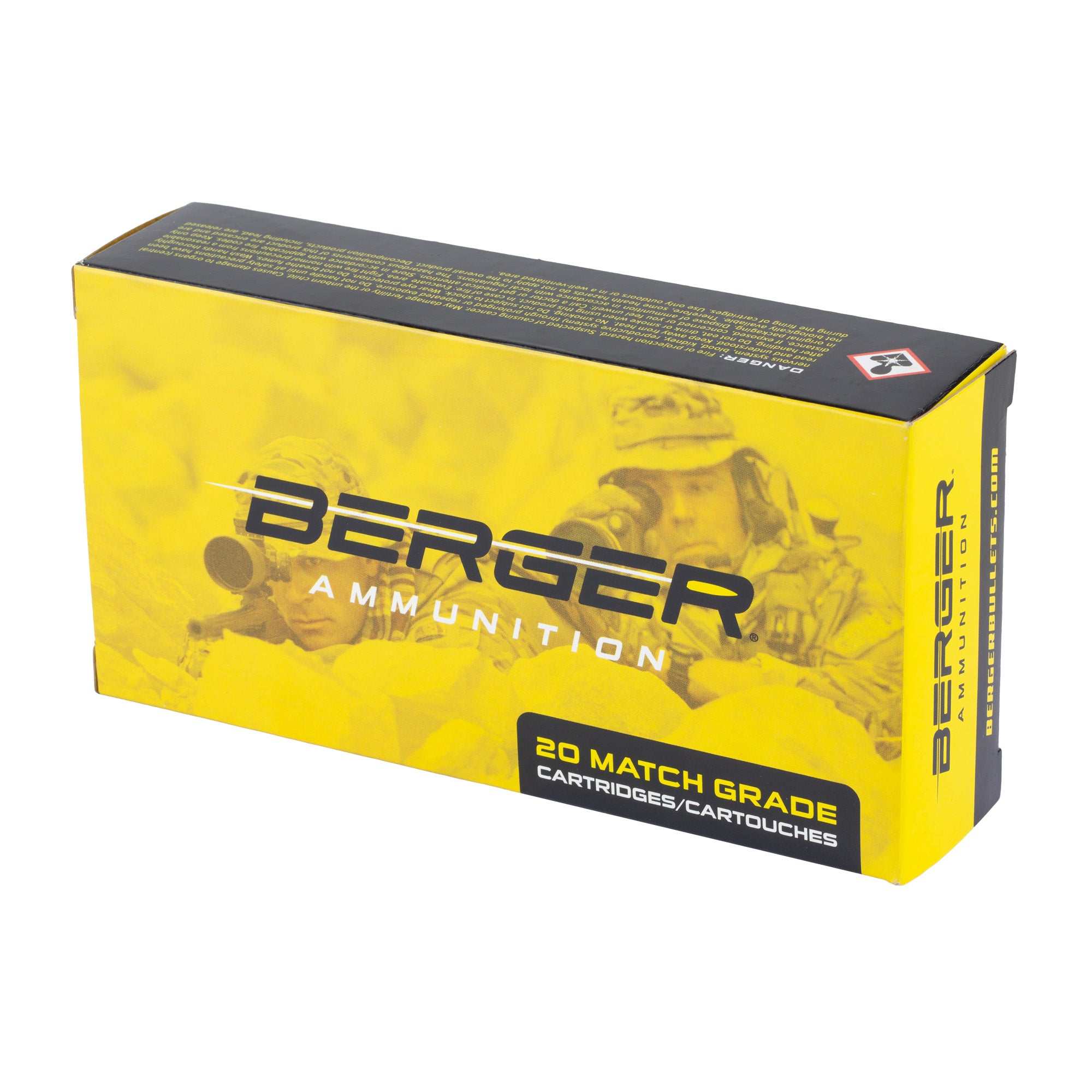 Berger Bullets Juggernaut .30 Caliber 185 Grain Open Tip Match Rifle Bullets (20 Pack)
