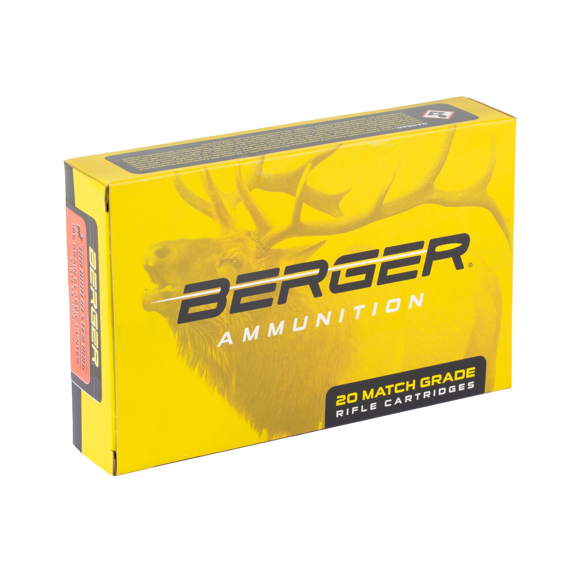 Berger Bullets Classic Hunter .30 Caliber 185 Grain Boat Tail Rifle Bullets (20 Count Box)