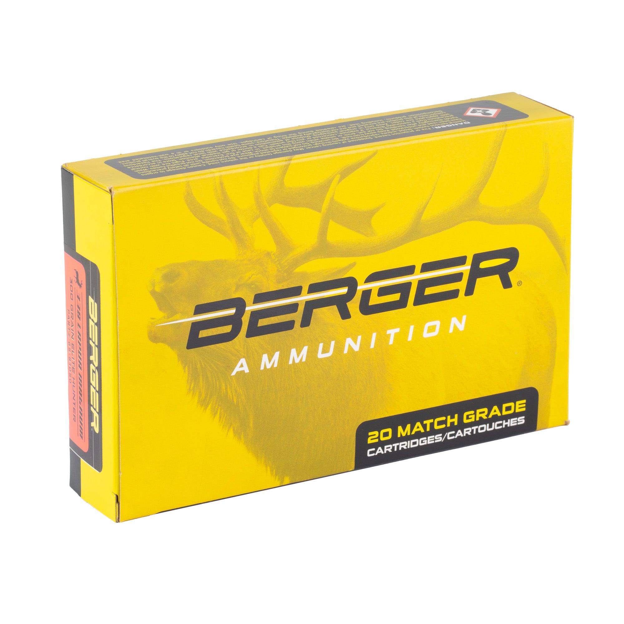 Berger Bullets Elite Hunter .338 Lapua 300 Grain Boat Tail - 20 Rounds