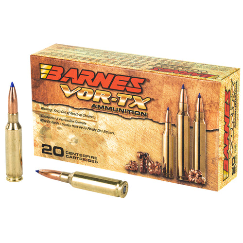 Barnes Vor-Tx, 6.5 Creedmoor, 120 Grain, Lead Free, Tipped Triple Shock X Bt, 20 Round Box, California Certified