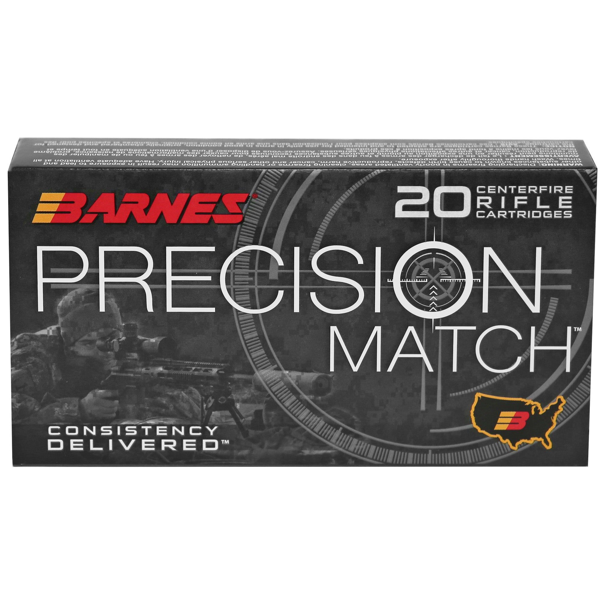 Barnes Precision Match 6.5 PRC 145 Grain Open Tip Match Ammunition