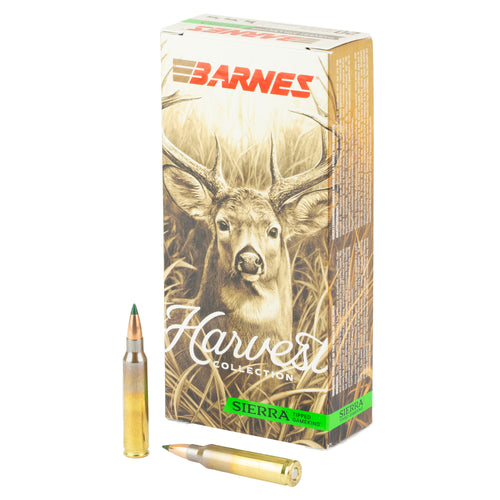 Barnes Harvest Collection, 223 Remington, 69 Grain, Tipped Gameking, 20 Round Box