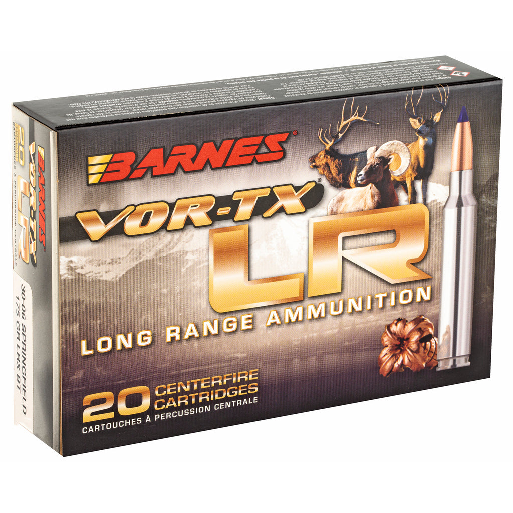 Barnes VOR-TX Long Range .30-06 Springfield 175 Grain LRX Ammunition (20 Rounds per Box)