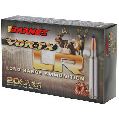 Barnes VOR-TX Long Range 6.5 Creedmoor 127 Grain LRX Ammunition, 20 Rounds per Box