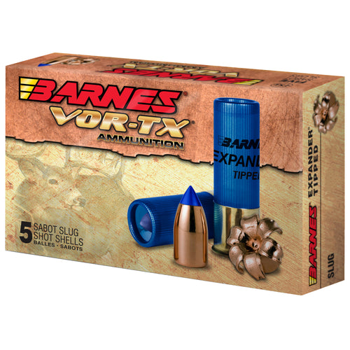 Barnes Vor-Tx, 438 Grain Slug, 12 Gauge 2.75", Shotshell, 5 Round Box