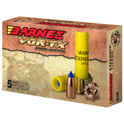 Barnes Vor-Tx, 20 Gauge 3", 250 Grain Slug, Shotshell, 5 Round Box