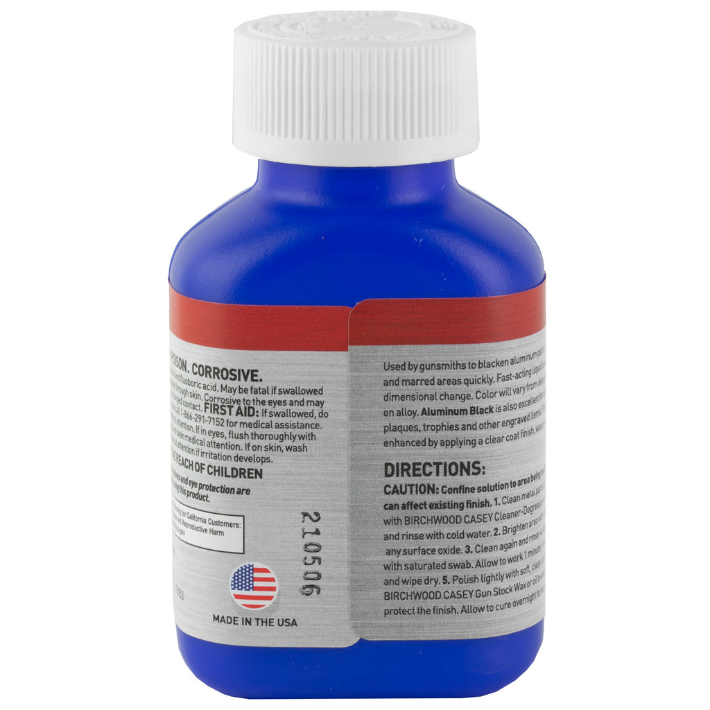 Birchwood Casey Aluminum Black Touch Up Liquid - 3oz for Guns and Metal Finishing
