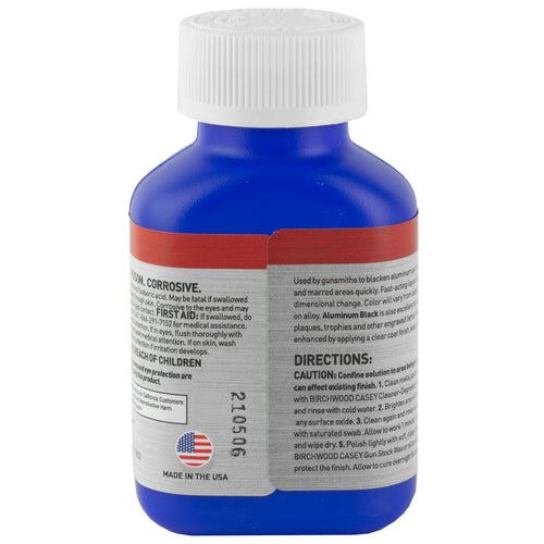 Birchwood Casey Aluminum Black Touch Up Liquid - 3oz for Guns and Metal Finishing