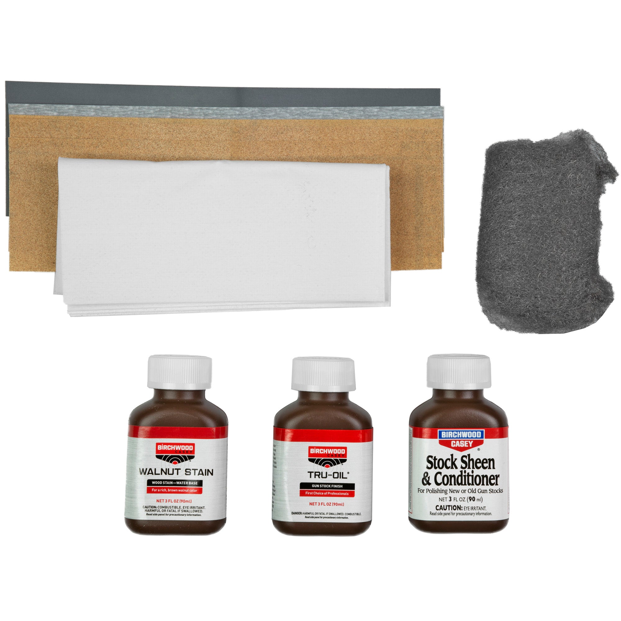 Birchwood Casey Tru-Oil Stock Finish Kit - Professional Gun Care and Cleaning Supplies