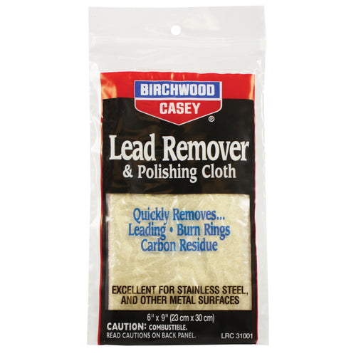 Birchwood Casey B/C Lead Remover with Cloth 6x9 - Professional Gun Cleaning Cloth