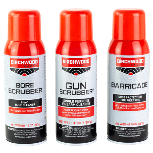 Birchwood Casey 1-2-3 Aerosol Value Pack - 10 oz Aerosol Can for Gun Cleaning and Maintenance