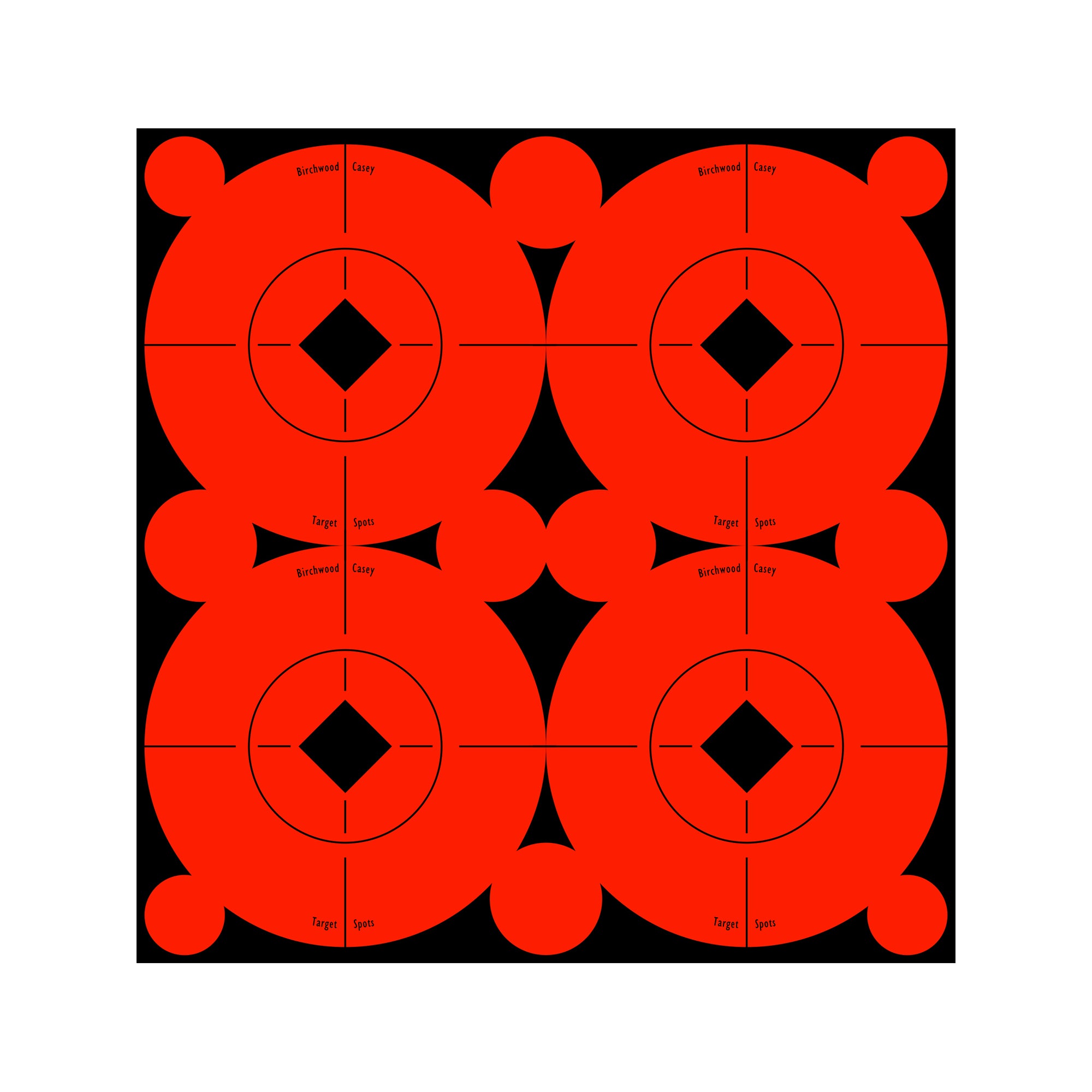 Birchwood Casey TS3 Target Spots – 40 Pack of 3-inch Targets for Shooting Practice and Range Use