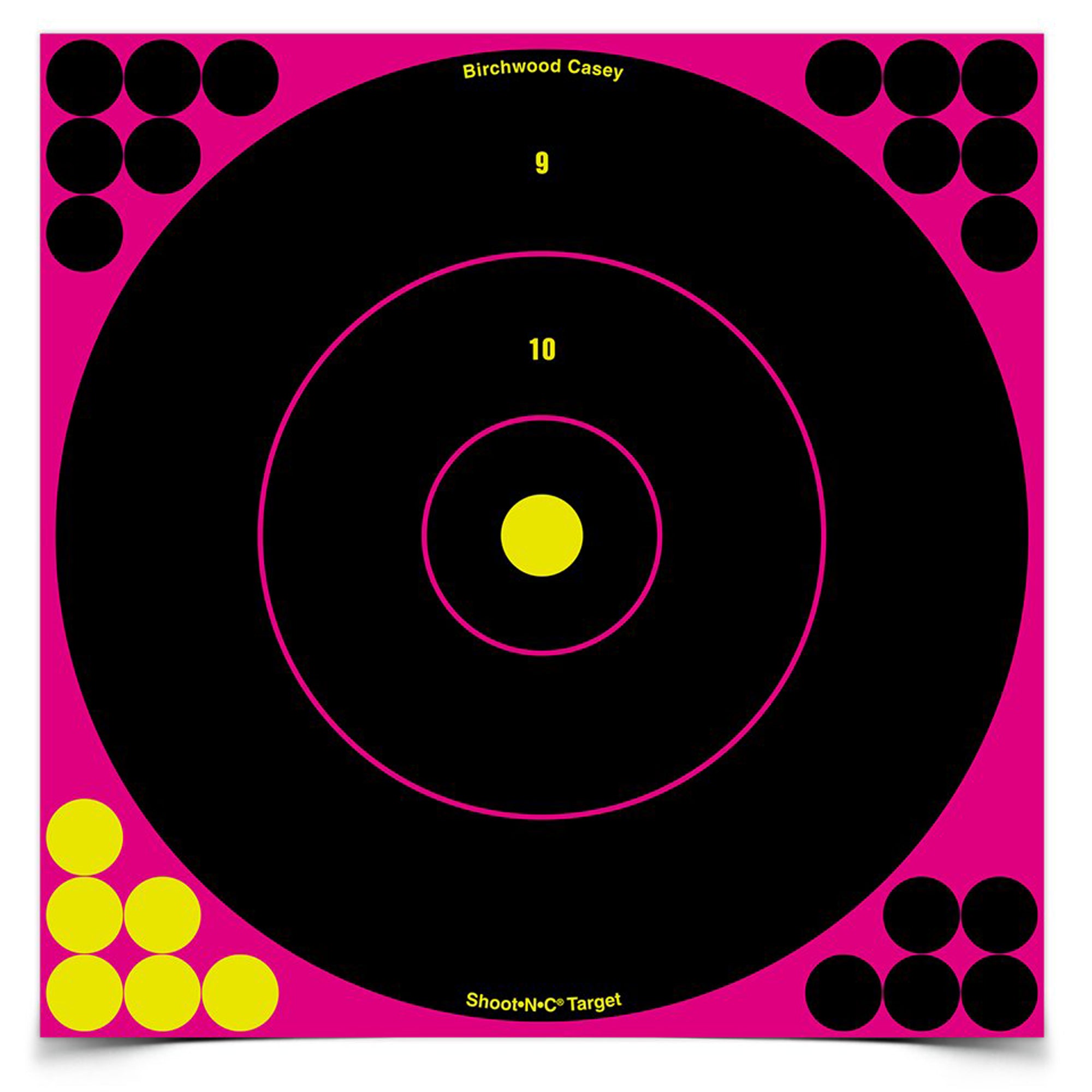 Birchwood Casey Shoot-N-C 12-Inch Round Bullseye Targets - Pack of 5