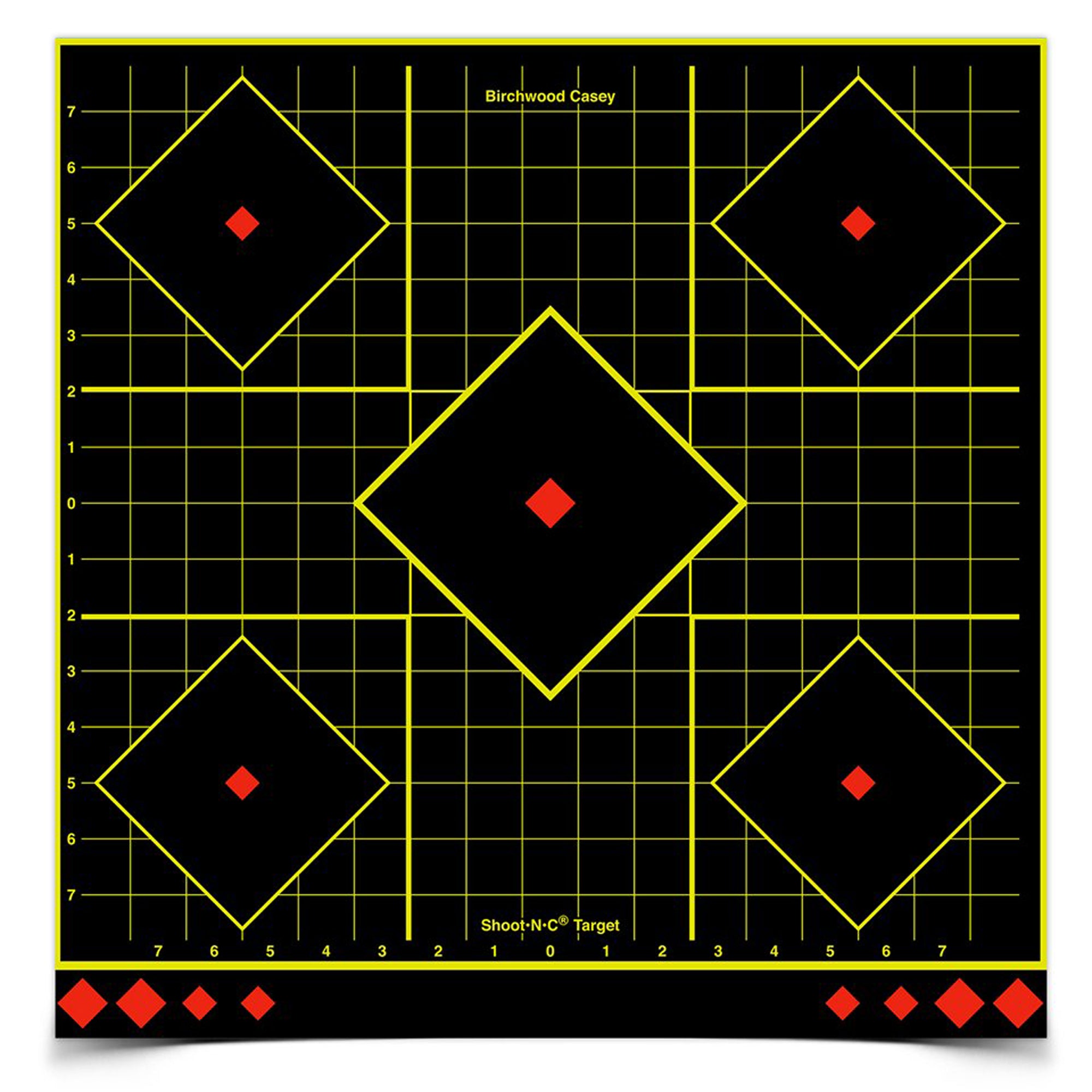 Birchwood Casey Shoot-N-C Sight-In Targets, 17.75 inches, Pack of 5