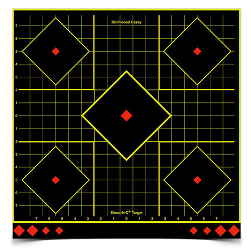 Birchwood Casey Shoot-N-C Sight-In Targets, 17.75 inches, Pack of 5
