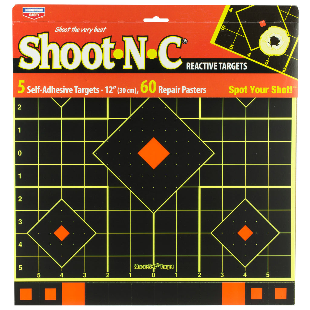 Birchwood Casey Shoot-N-C 12-Inch Sight-In Targets (5 Pack)