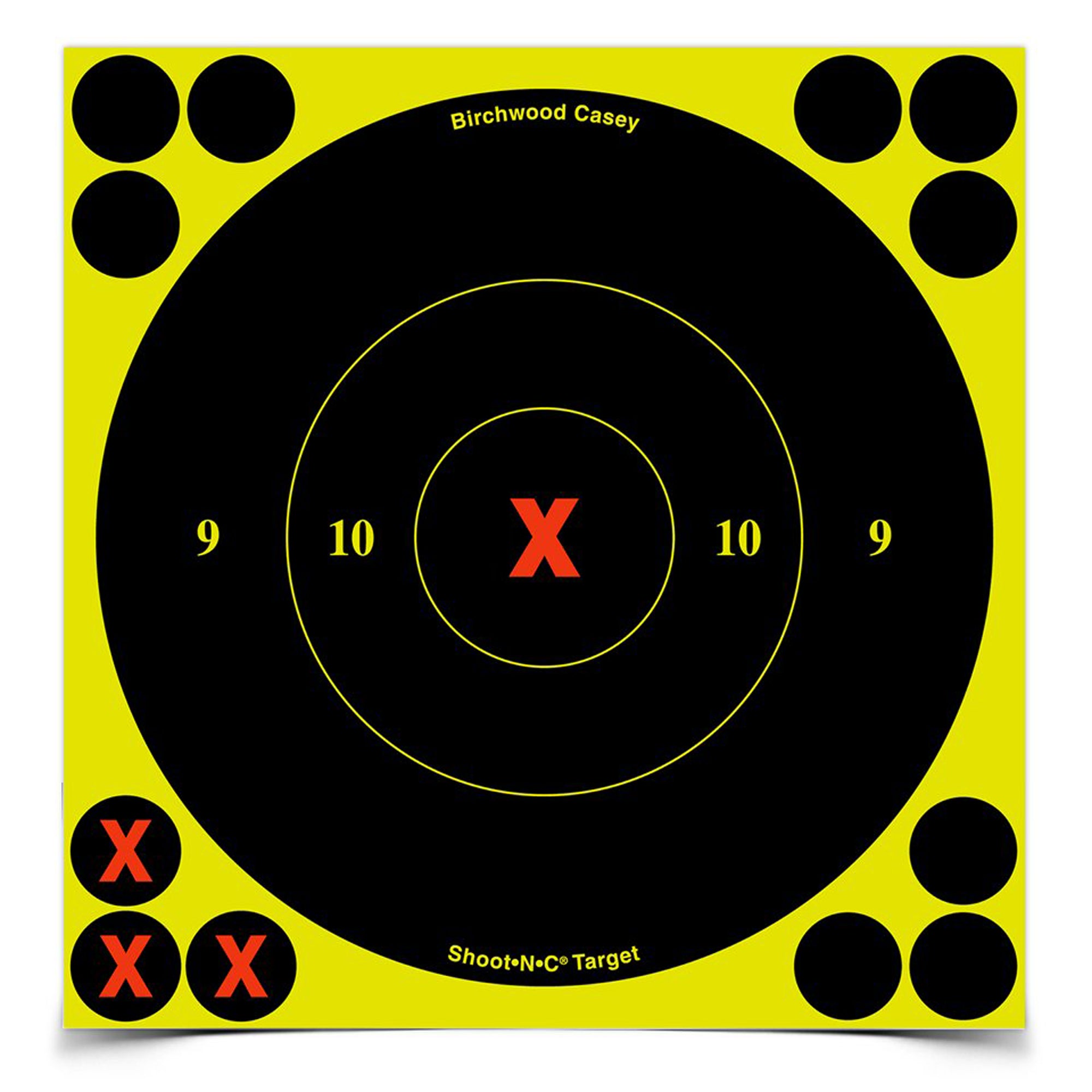 Birchwood Casey B8-60 6-Inch Round X-Bullseye Targets - Pack of 60